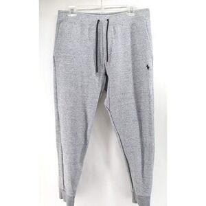 Polo Ralph Lauren Sweatpants Mens Medium‎ Gray Drawstring Joggers Preppy